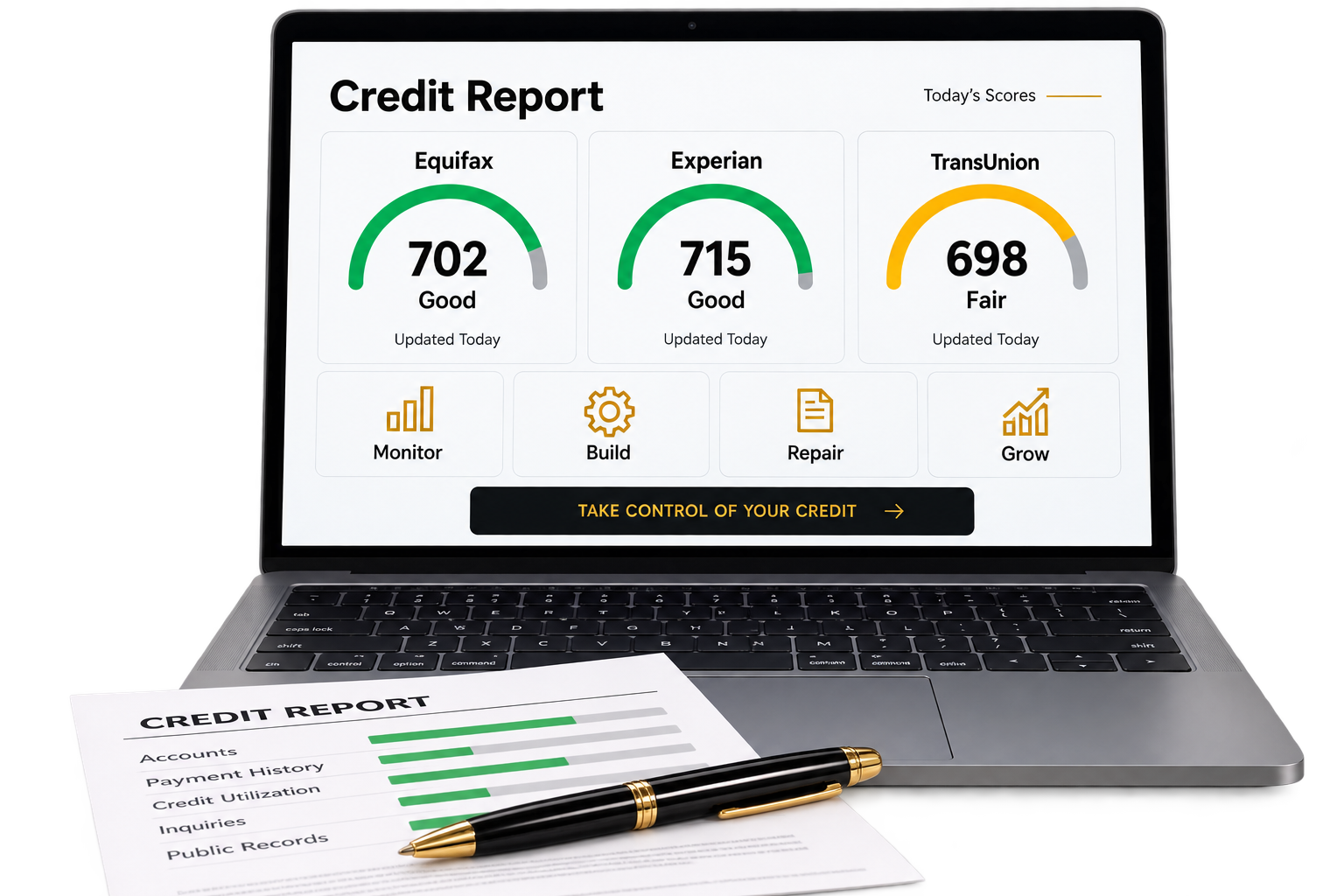 Credit report and credit scores